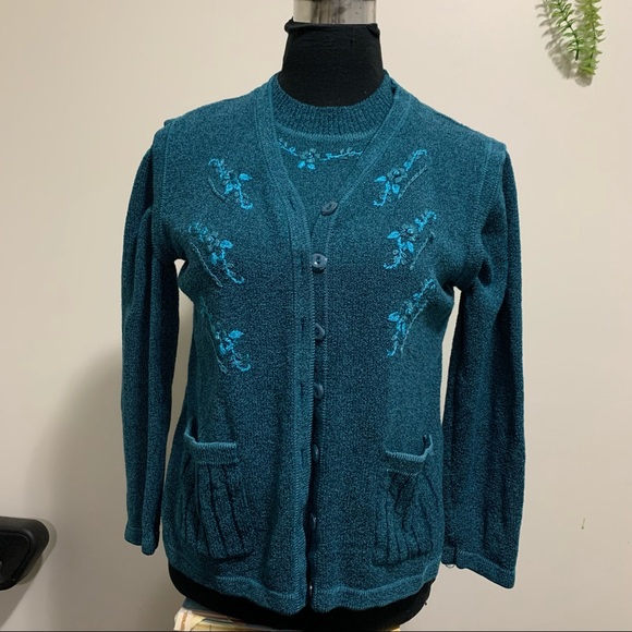 Lavena Anthropologie Sweater And Matching Vest - Picture 4 of 15